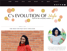 Tablet Screenshot of csevolutionofstyle.com